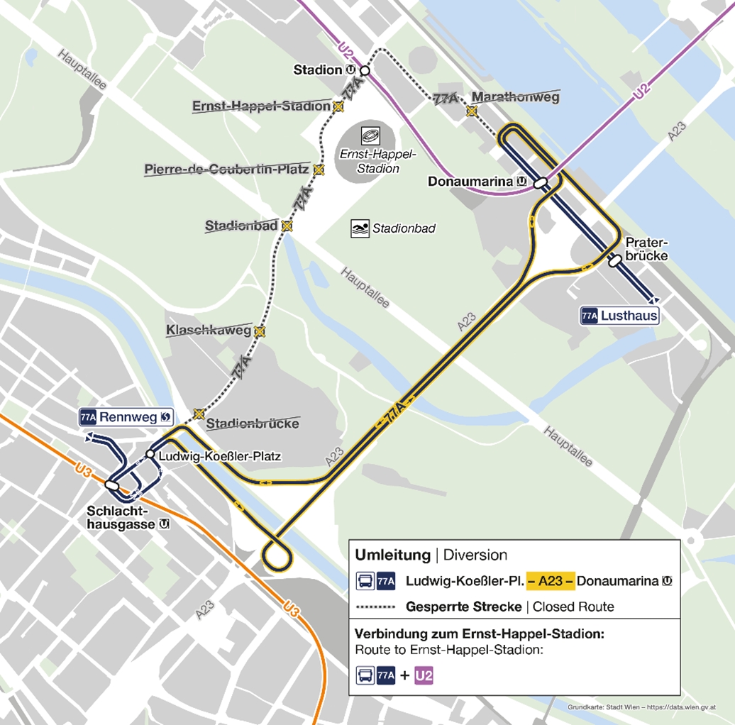 Fahrplan_77A ©Wiener Linien